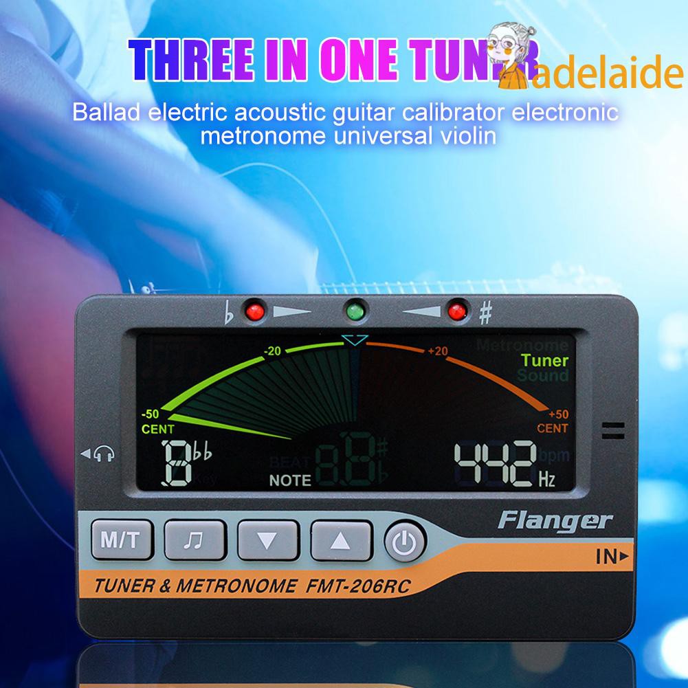 Flanger Electric Guitar Tuner LCD Metronome Tone Generator Guitar Tuning Device