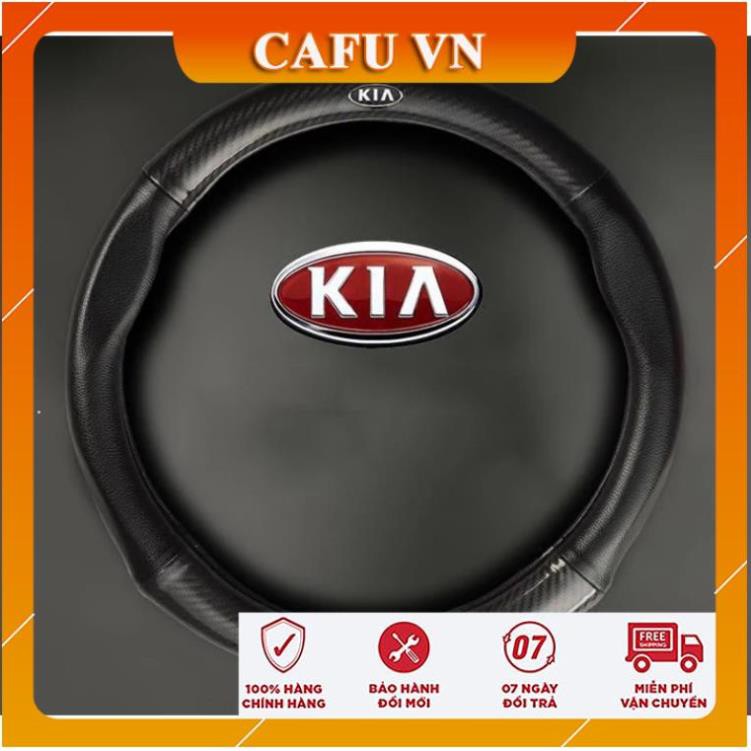 Bọc vô lăng Carbon vô lăng xe hơi chống trơn, chống trượt, logo full hãng xe - CAFU VN