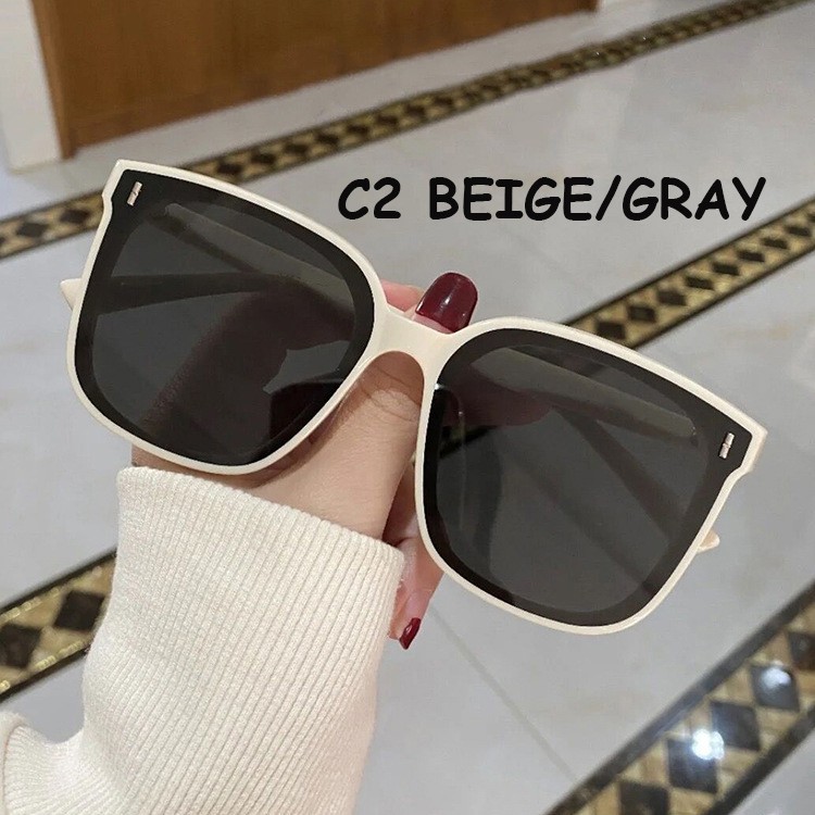 Kính mát gọng vuông oversize chống tia UV400 thời trang dành cho nữ