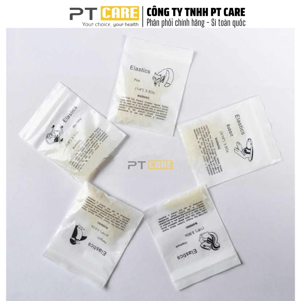 PT CARE | Thun Kéo Niềng Răng, Chun Liên Hàm Chỉnh Nha 3.5oz Hình Con Vật, Hình Thú, Sóc, Thỏ, Cáo, Chim Cánh Cụt, Khỉ