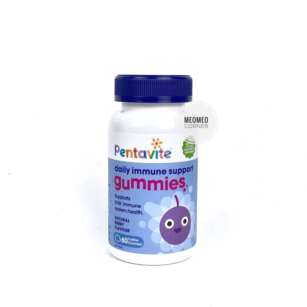 Kẹo Gummies Pentavite vitamin, tăng đề kháng, canxi cho bé 60 viên, kẹo dẻo Nature's Way