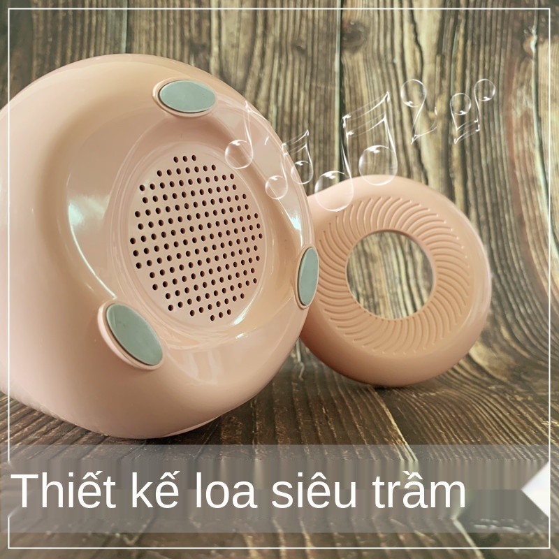 Sáng Tạo Không Dây Bluetooth Loa Siêu TrầmLEDĐèn Sạc Để Bàn Cạnh Giường Ngủ Sinh Viên Cảm Ứng Đèn Âm Thanh Nhỏ