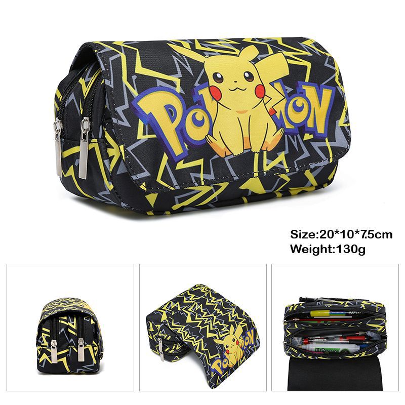 Hộp Bút Pokemon Pikachu Anime hộp bút cho bé lớn Túi Đựng Bút Chì In Hoạt Hình Dễ Thương