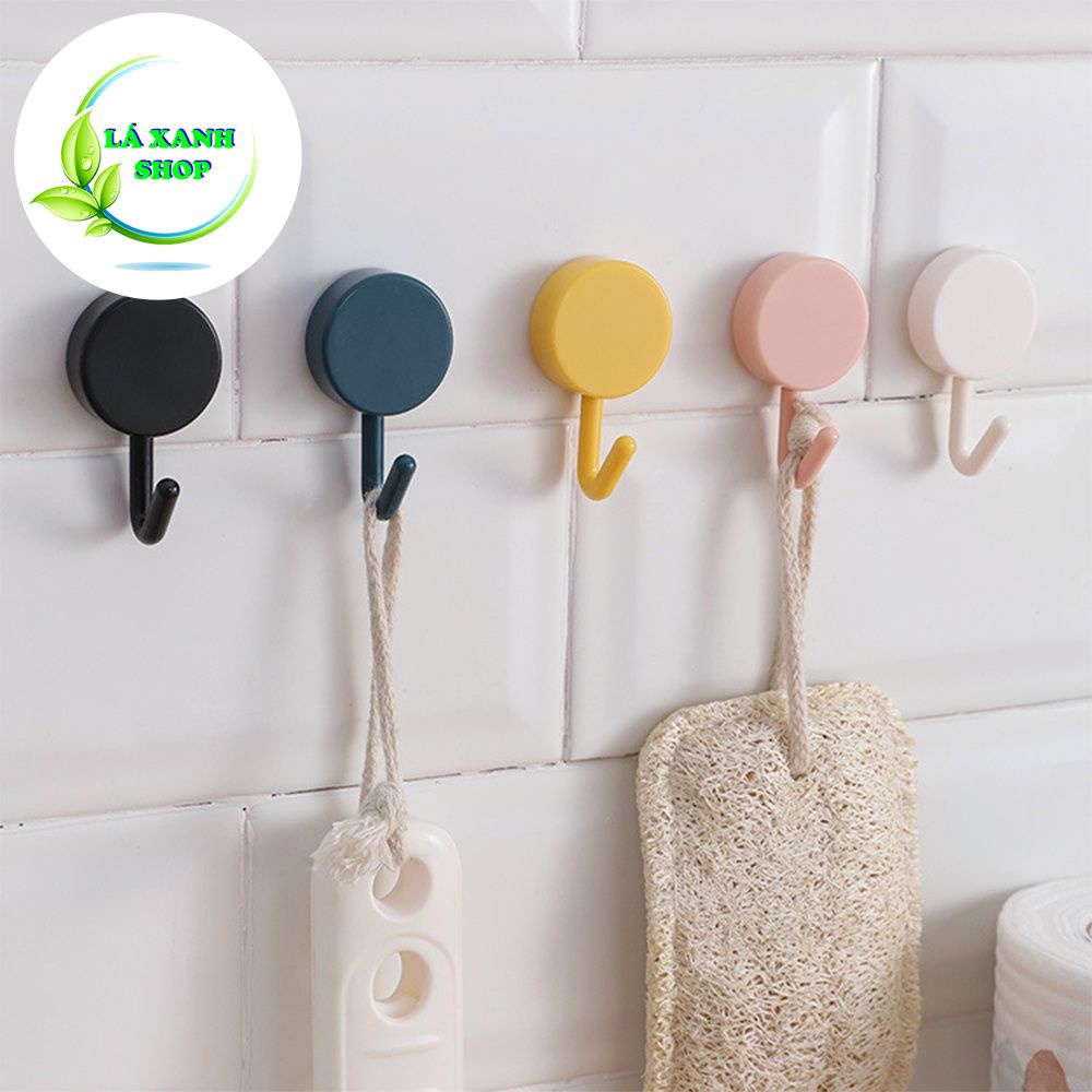 Móc Treo Đồ Tròn Dán Tường Đa Năng - Gắn Trang Trí Decor Nhà Cửa Nhiều Màu Sắc