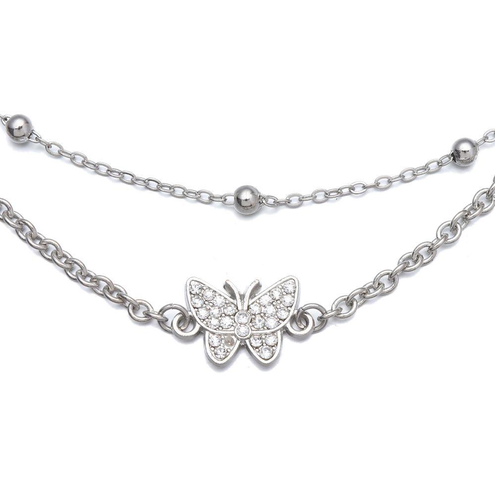 Vòng Tay Chuỗi Hạt Trái Tim Dễ Điều Chỉnh Thời Trang Mùa Hè Cho