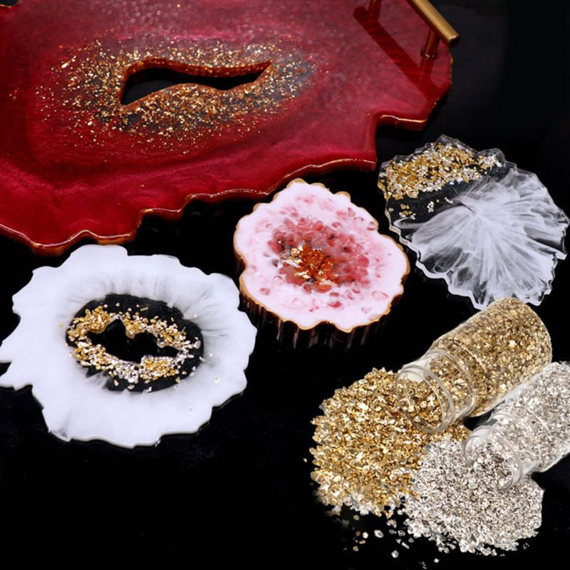 Đá resin epoxy uv trang trí hình vỏ sò bằng kim loại tiện dụng