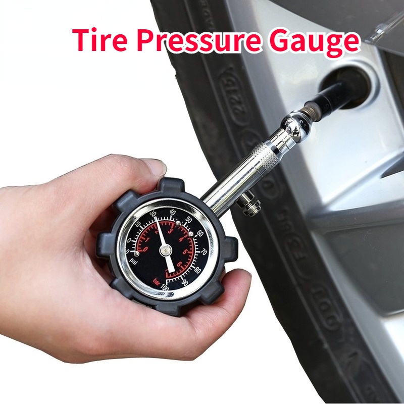Đồng hồ đo áp suất lốp xe 100psi độ chính xác cao dùng cho xe hơi / xe máy / xe tải