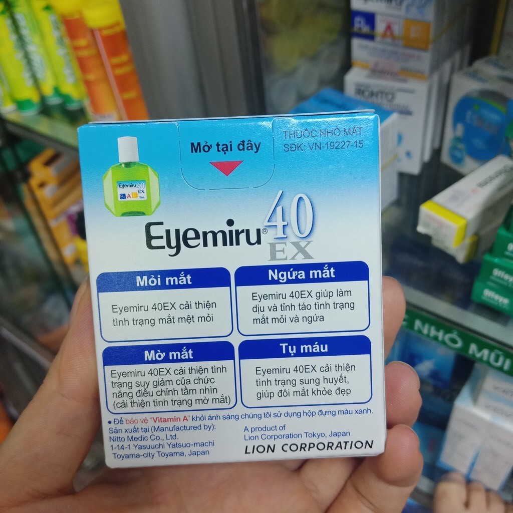 Nhỏ mắt eyemiru 40EX Nhật Bản