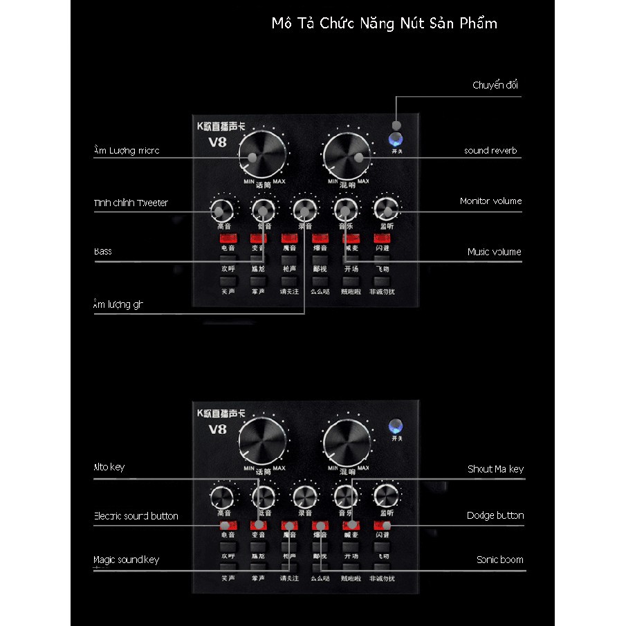 Bộ karaoke V8 ST2S343