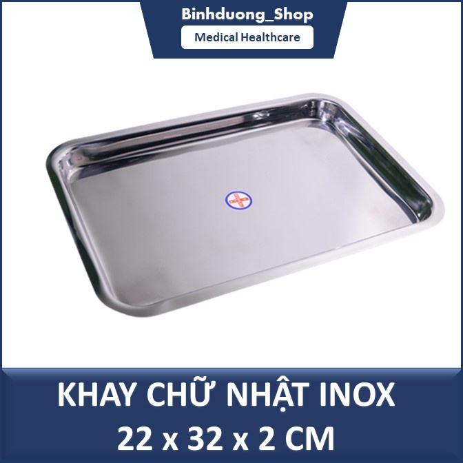 Khay inox y tế nhiều size lớn, nhỏ