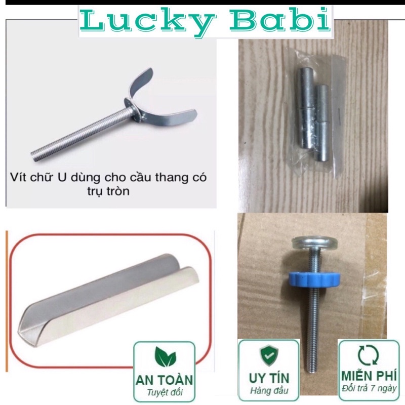Vít chữ U, nẹp sắt, vít nối thanh chắn cửa cầu thang