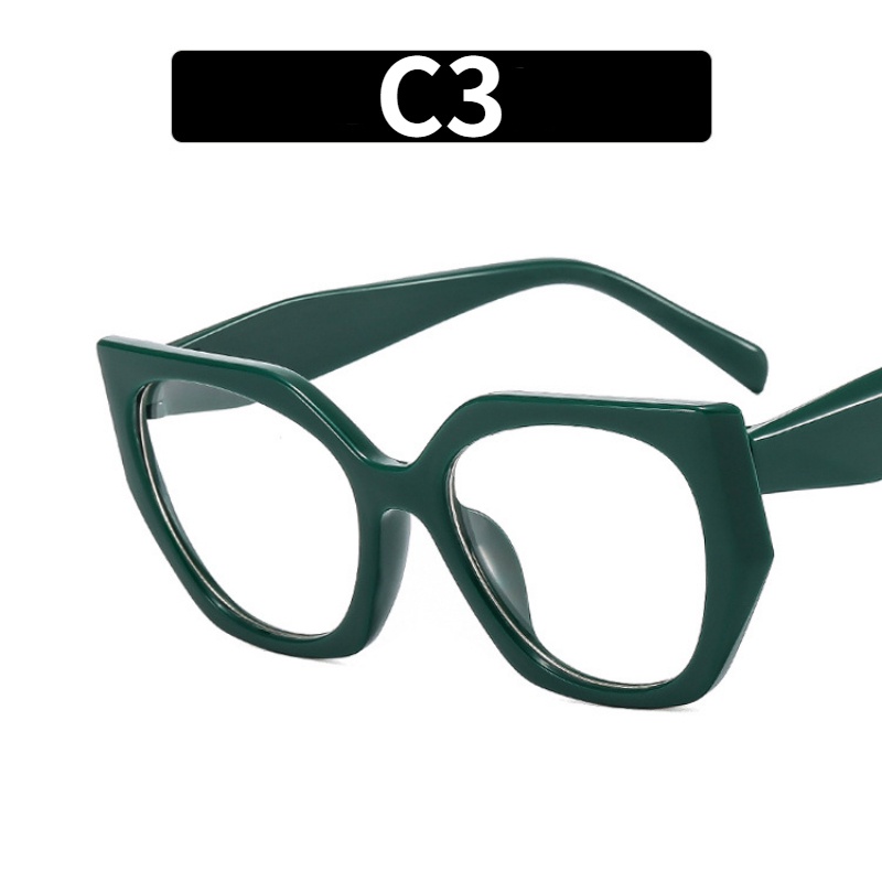 Kính Gọng Mắt Mèo Oversize Chống Ánh Sáng Xanh Thời Trang Mới Cho Nữ