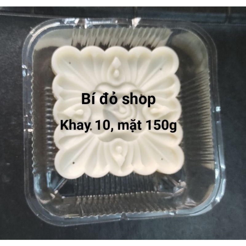 Size 200g - COMBO 100 TÚI HÀN MIỆNG + 100 KHAY size 10 đựng bánh trung thu 200g