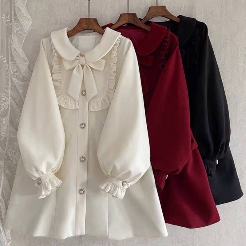 YAS0563-Áo khoác Lolita đang dài cổ tròn