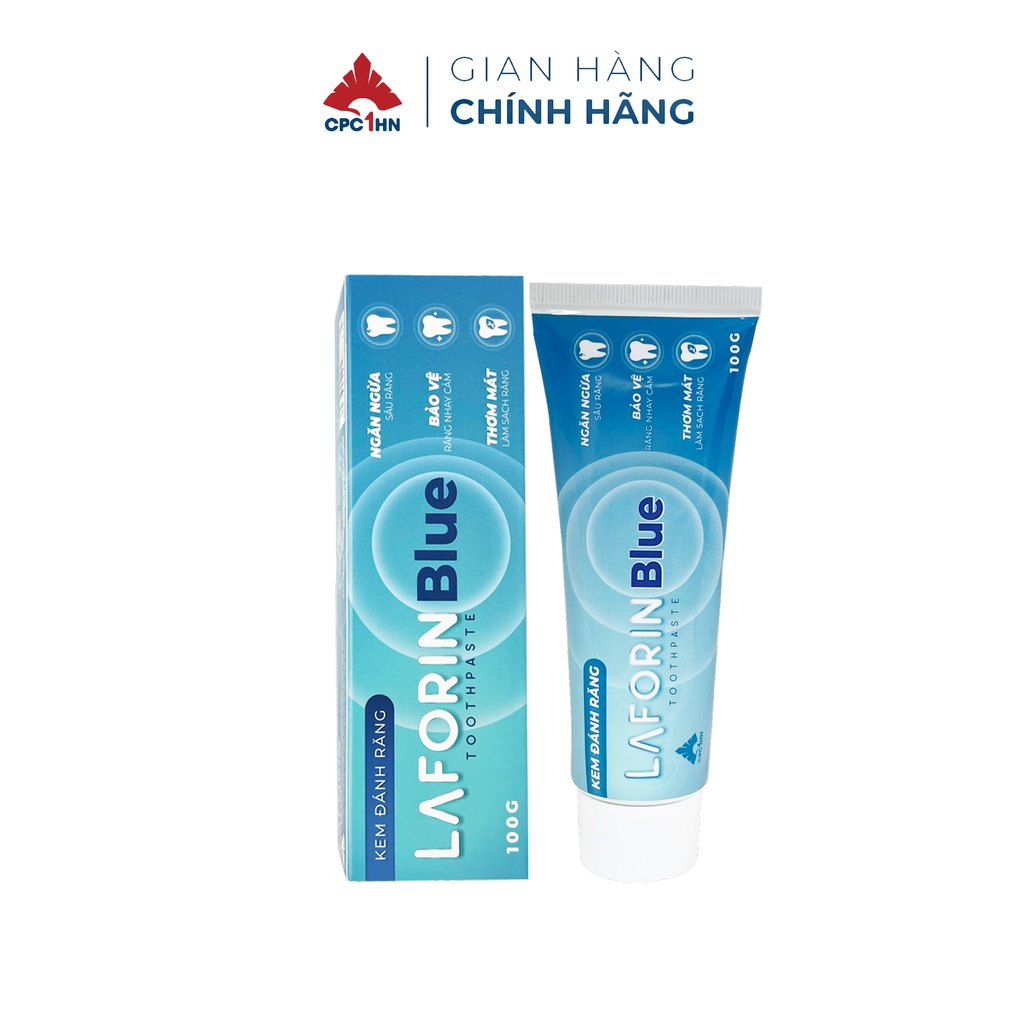 Kem đánh răng Laforin Blue dành cho răng ê buốt, giúp hơi thở thơm mát 100g