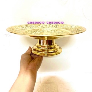 Mân bồng 28cm nặng 1.5 kg mâm đựng hoa quả chất liệu bằng đồng 💯
