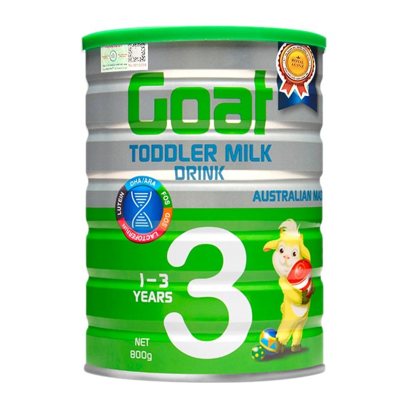 Sữa Dê Hoàng Gia Úc Goat Toddler Milk 3 Bổ Sung Dinh Dưỡng Cho Bé ROYAL AUSNZ 800g