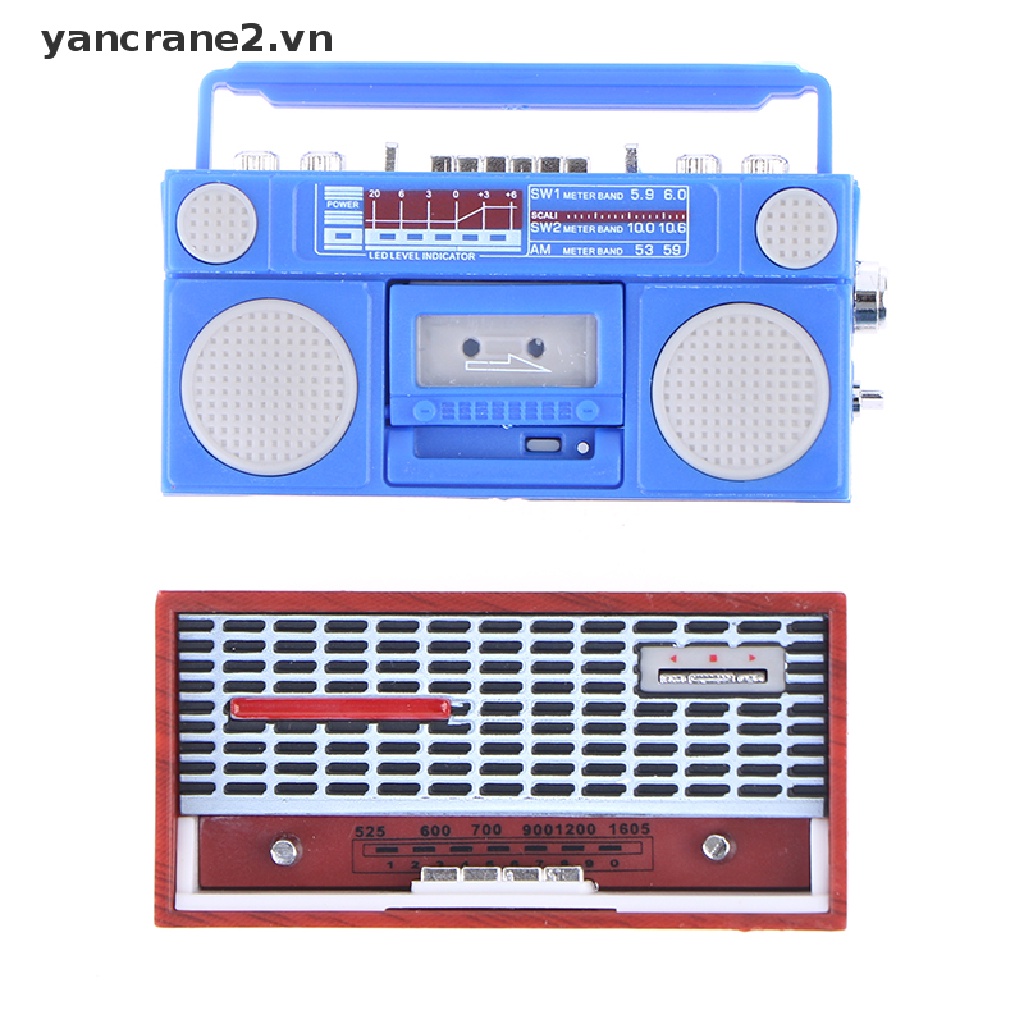 Mô Hình radio Đồ Chơi Mini Hoài Niệm Trang Trí Nhà Búp Bê {yancrane2.vn}