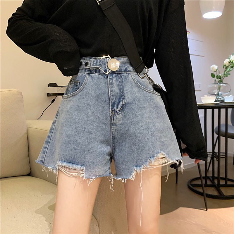 [SẴN] Quần shorts jean nữ Ulzzang Quảng Châu QNJ8