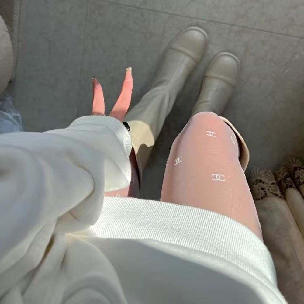 Vớ Lưới Đen Toàn Thân Thoáng Khí Thêu Họa Tiết Quyến Rũ Cho Nữ