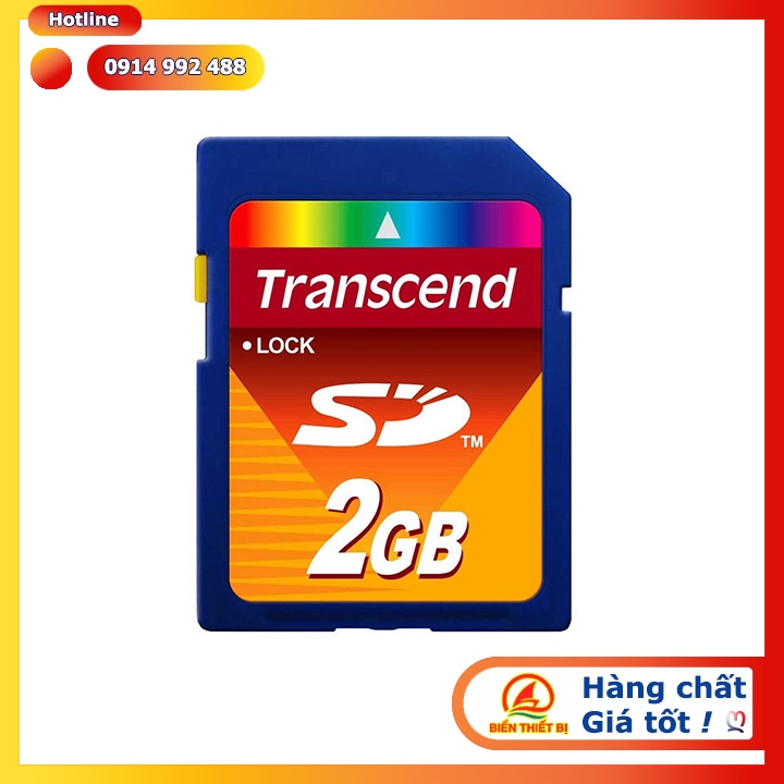 Thẻ nhớ SD 2GB Transcend dùng cho máy tính công nghiệp, Laptop, máy ảnh kỹ thuật số, PDA và các thiết bị điện tử khác.
