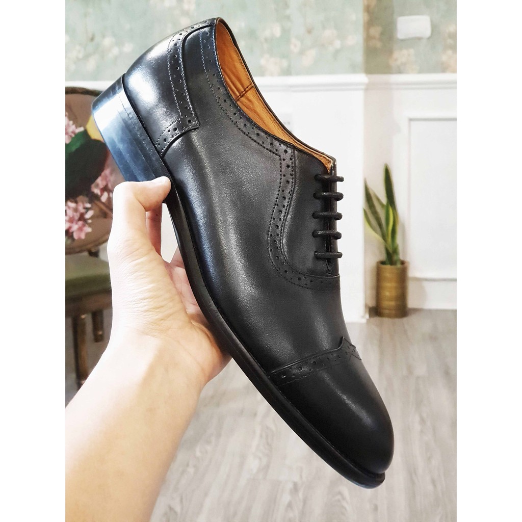 (Cao cấp) Giày Oxford Toroshoes Da Bò M627 Đen