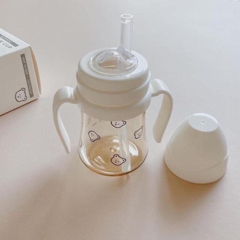 Bình sữa - hút DotGom/ HeartGom/PPSU gấu đen/ gấu tim 200ml- 300ml chính hãng cho bé