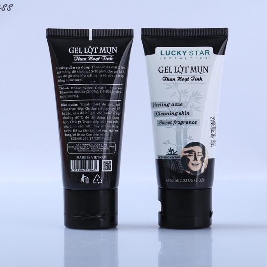 Gel Lột Mụn Lucky Star Than Hoạt Tính 60ml/200ml