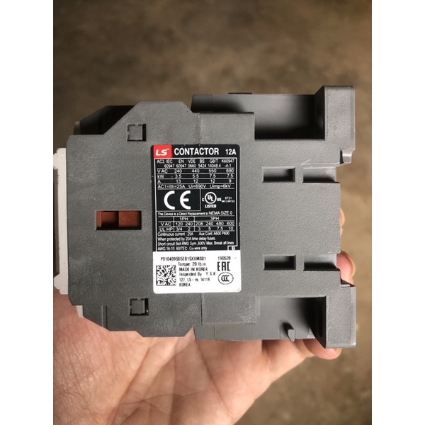 Khởi động từ, contacter LS MC-12b, Relay nhiệt LS MT-32 A, Hàng chính hãng tháo tủ 90%