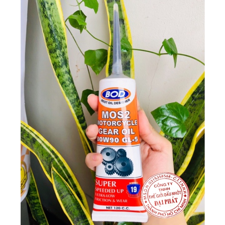 Dầu nhớt nhập khẩu BOD 80w90 MoS2 chống hú láp cao cấp