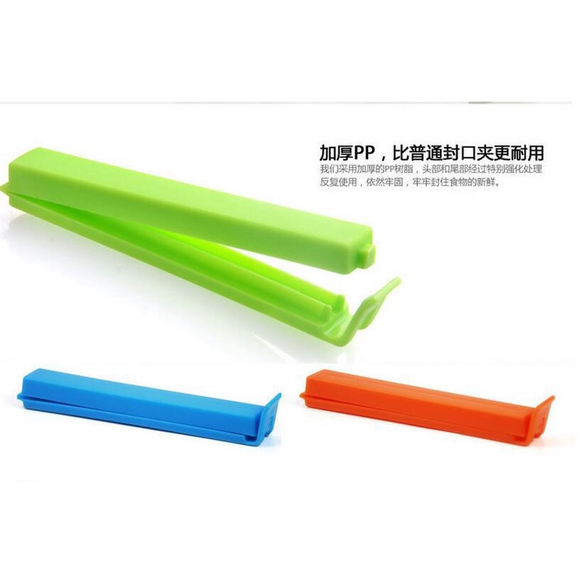 Set 10 kẹp miệng túi thức ăn bằng nhựa chống ẩm cỡ 11cm tiện lợi