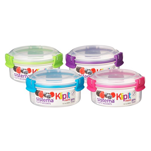 Hộp đựng thực phẩm cao cấp Sistema 300ml, an toàn sức khỏe,không chứa BPA, lò vi sóng, sản xuất tại New Zealand- 61303