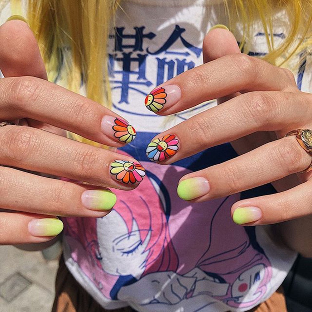 [Hàng mới về] Nhãn Dán Trang Trí Móng Tay Kiểu Hoạt Hình 3D Đáng Yêu Nghệ Thuật
