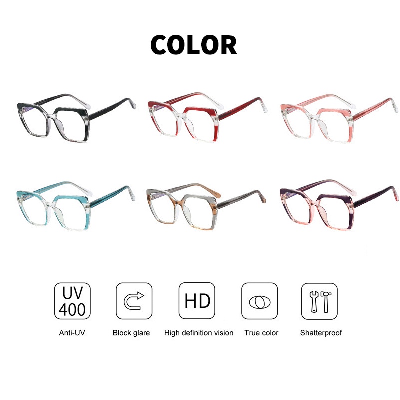 (KIQI-FASHION) COD Kính Chống Tia Uv400 Gọng Mắt Mèo Thời Trang Phương Tây Cho Nam Nữ