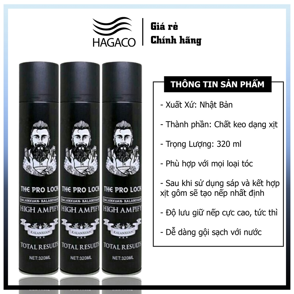 Gôm xịt tóc THE PRO BLOCK GIỮ TÓC DÀNH CHO NAM NỮ MN27