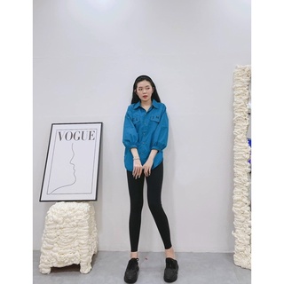 [ N.T BIGSIZE ] set sơ mi + quần legging