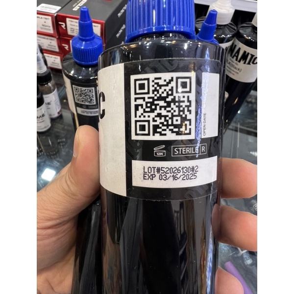 Mực Xăm dynamic đen Triple black TBK date cao chai chiết giá tốt