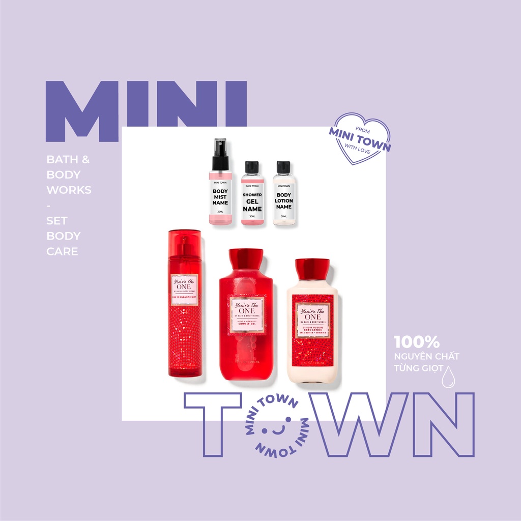 YOU’RE THE ONE - Xịt Thơm Body Mist Sữa Dưỡng Thể Body Lotion lưu hương toàn thân Bath & Body Works