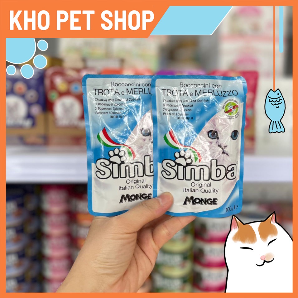 Thịt nướng cho mèo Simba 100g