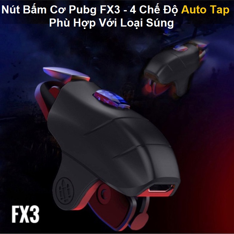 Nút Bấm Cơ Auto Tap Pubg Mobile FX3, Tap 30 Lần/Giây Phiên Bản Mới 2020, Thiết Kế Thông Minh Nhỏ Gọn Như Nút Bấm Thường