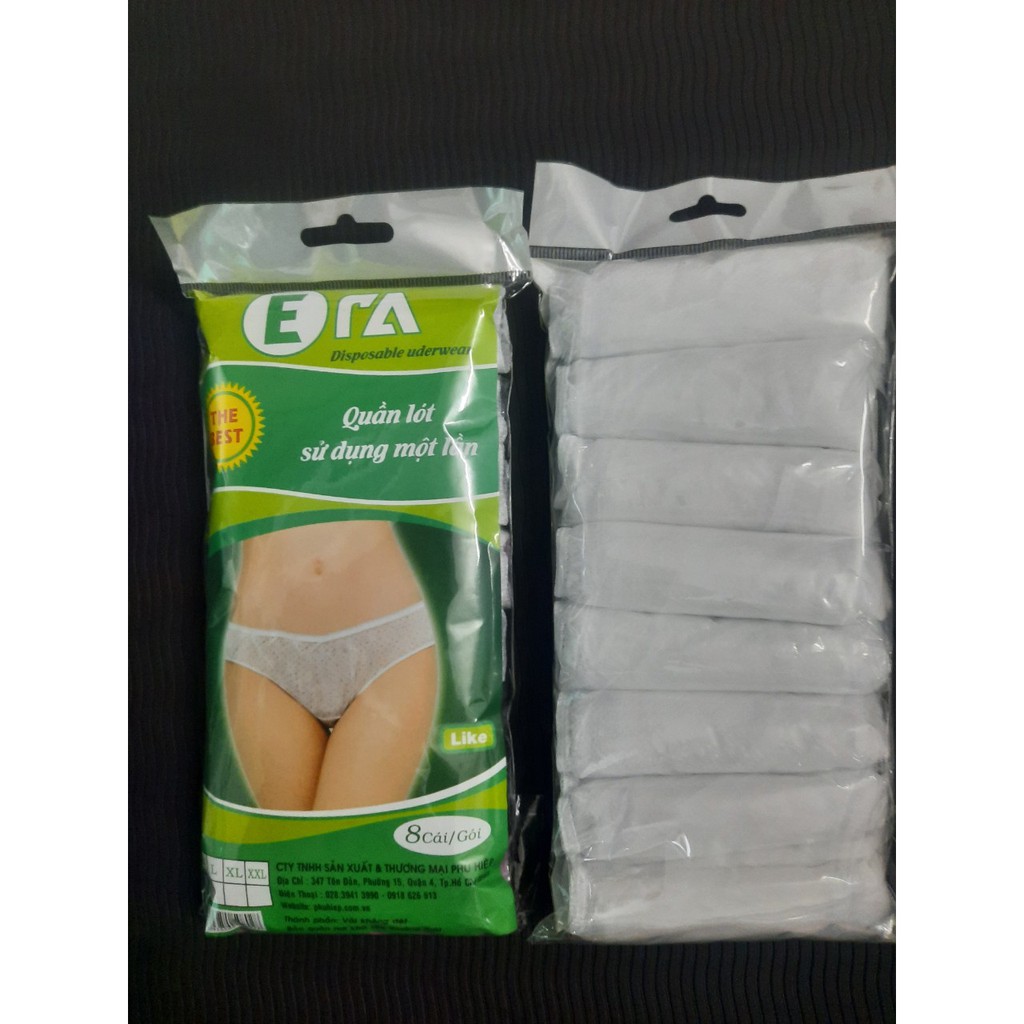 Quần lót giấy ERA Nhãn Xanh 8 cái/bao | BigBuy360 - bigbuy360.vn