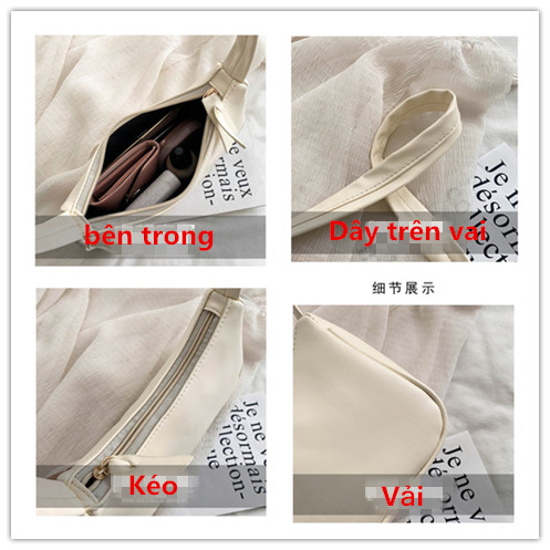 Túi Xách Đeo Vai Phong Cách Pháp Thời Trang Cho Nữ