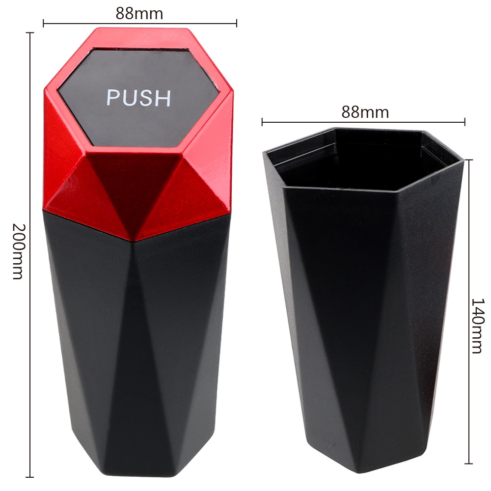 Thùng Rác Mini Có Nắp Đậy Tiện Dụng Cho Xe Hơi/ Nhà Cửa/ Văn Phòng