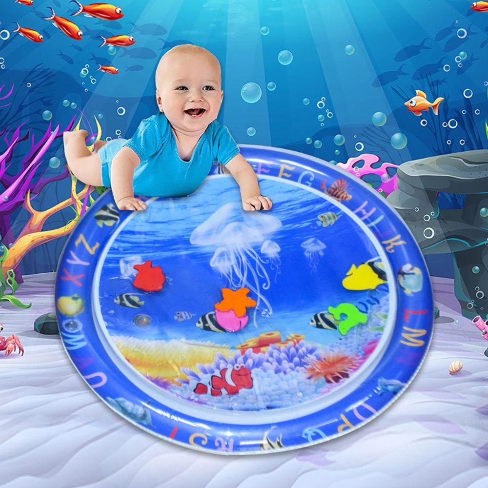 Thảm Nước Bơm Hơi Cỡ Lớn In Họa Tiết Sứa Hoạt Hình Vui Nhộn