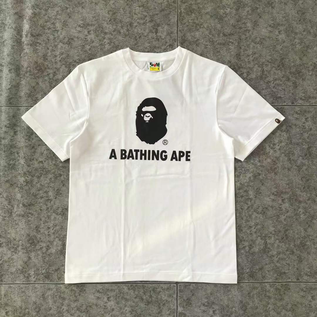 BAPE Áo Thun Ngắn Tay In Hình Đầu Người Độc Đáo Thời Trang Mùa Xuân Hè Dành Cho Cả Nam Và Nữ