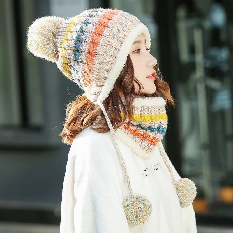Mũ Len Dệt Kim Phong Cách Thời Trang Hàn Quốc Dành Cho Nữ