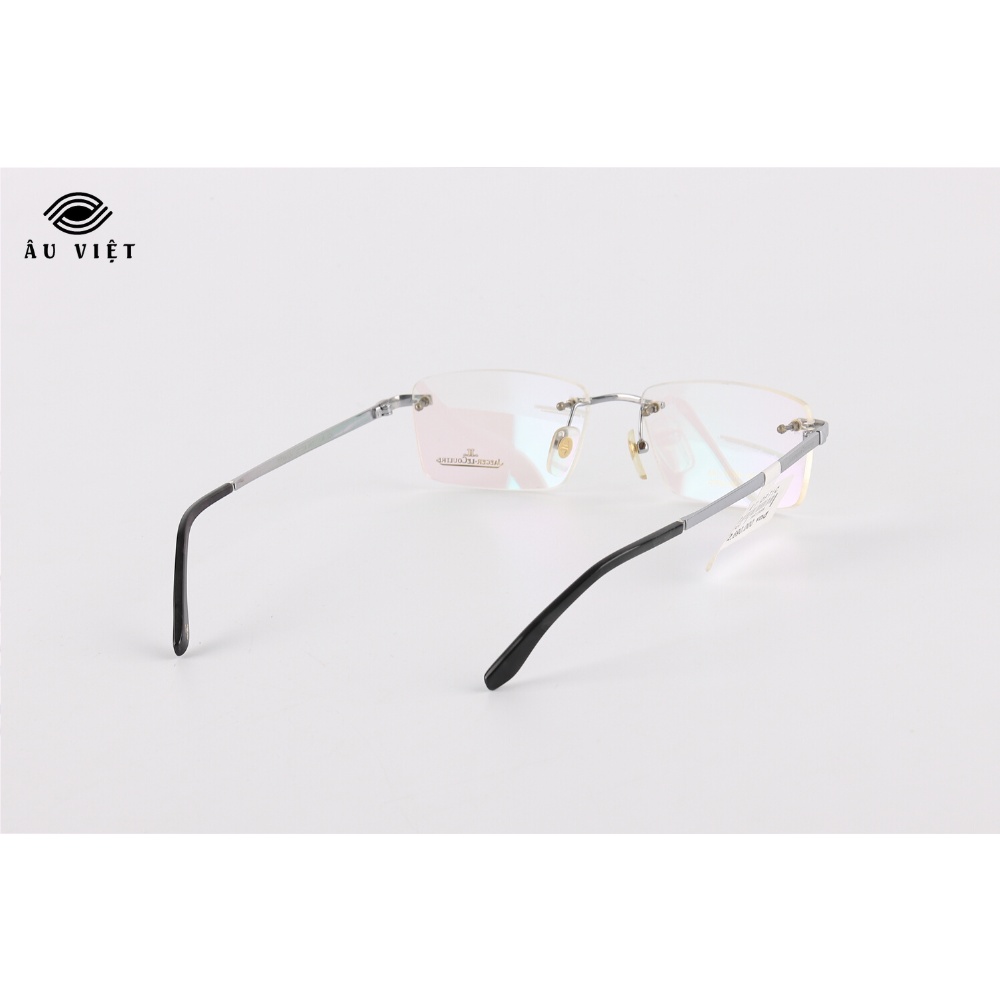 Gọng kính khoan titanium mạ vàng 22K JL J-27009 dáng chữ nhật Full box