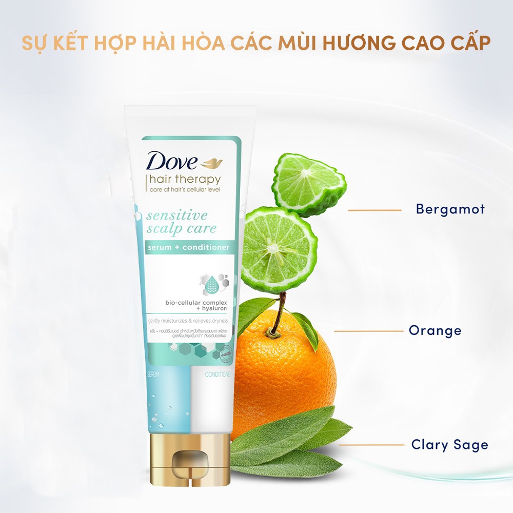 Kem Xả Serum 2 trong 1 Dove Scalp care 230 ml