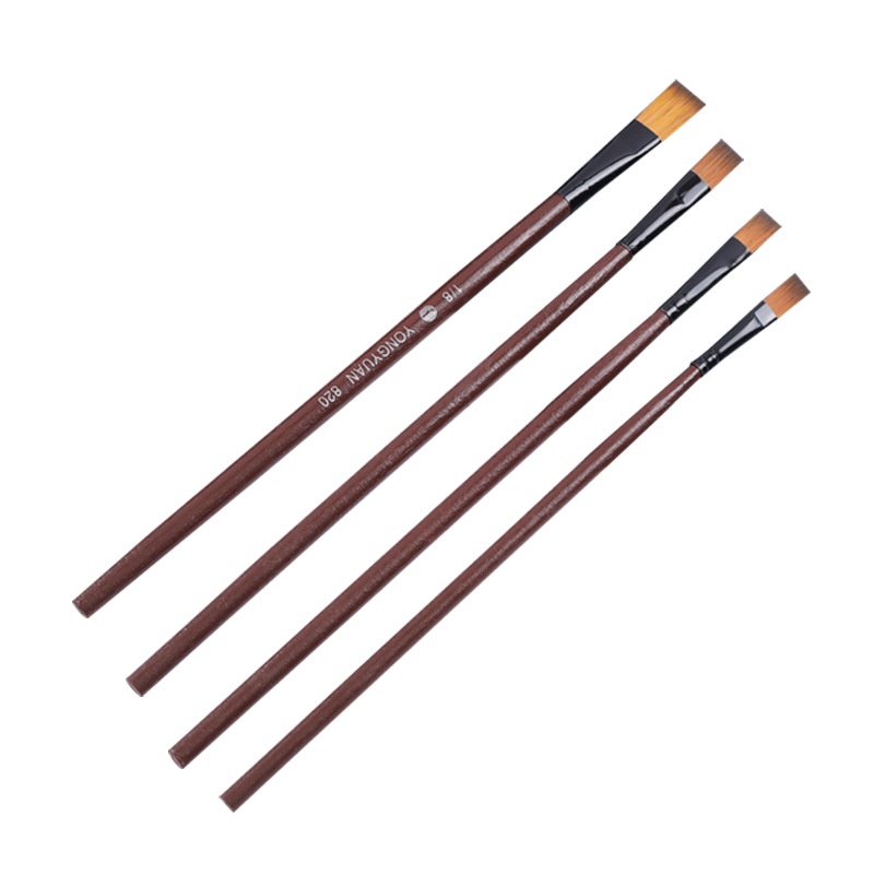 Bộ cọ vẽ màu nước, sơn dầu, acrylic (bộ 6 cây) MS: 061