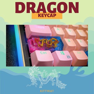 Keycap rồng vàng 🐉 2,25u Enter, Shift trái profile OEM - Keycap Dragon trang trí bàn phím